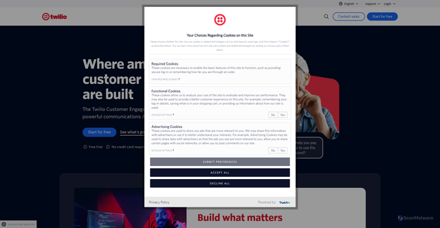 Security scan screenshot of https://wildcard.twilio.com