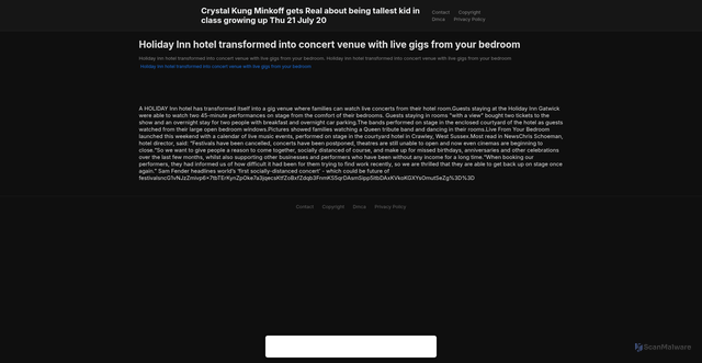 Security scan screenshot of https://roommateratinghugo-xa285gtyfr.edgeone.app/14235-holiday-inn-hotel-transformed-into-concert-venue-with-live-gigs-from-your-bedroom.html