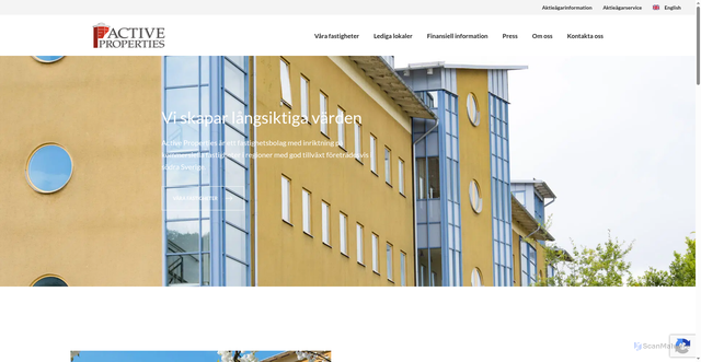 Security scan screenshot of https://xn--tvrskogsvilt-hcb.se