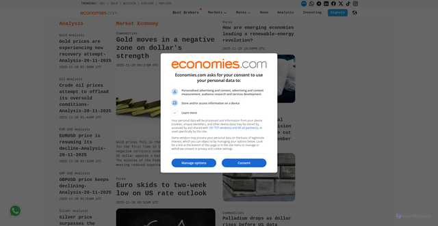 Security scan screenshot of https://www.economies.com/