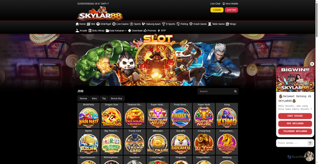 Security scan screenshot of https://ads9-skylar88.com/desktop/game/slot/jdb