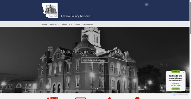 Security scan screenshot of https://andrewcounty.org/
