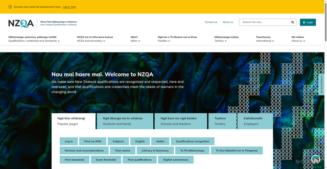 Security scan screenshot of https://www2.nzqa.govt.nz/