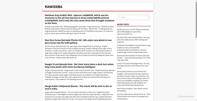 Security scan screenshot of https://abedewar.pages.dev/page/2/