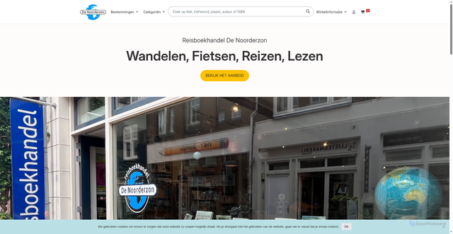 Security scan screenshot of https://denoorderzon.nl