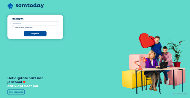 Security scan screenshot of https://somtoday.nl