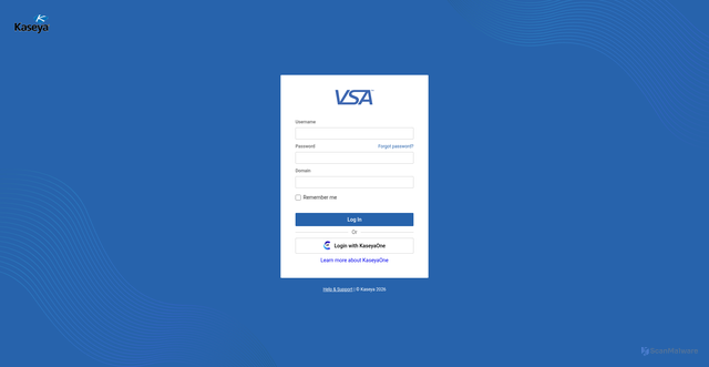 Security scan screenshot of https://na1vsa38.kaseya.net