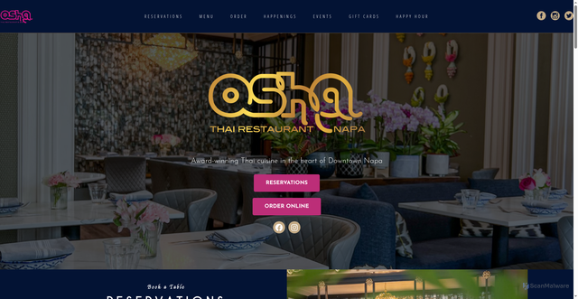 Security scan screenshot of https://oshathai.com/napa/