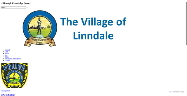 Security scan screenshot of https://www.linndalevillage-oh.gov/