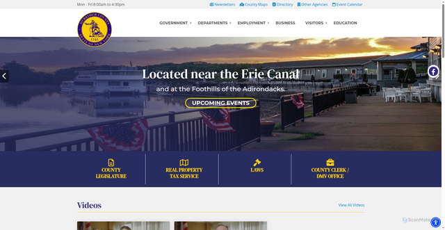 Security scan screenshot of http://herkimercountyny.gov/