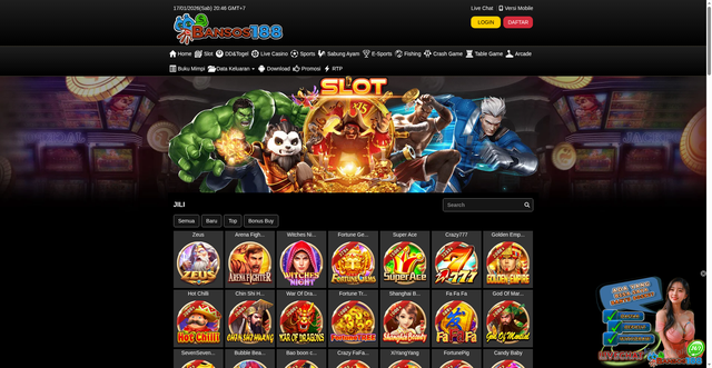 Security scan screenshot of https://stealthbansos188.com/desktop/game/slot/jili