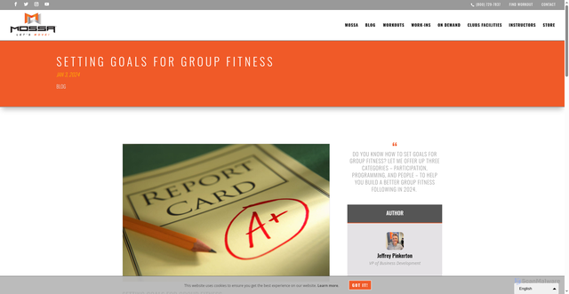 Security scan screenshot of https://mossa.net/blog/setting-goals-for-group-fitness/