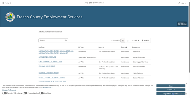 Security scan screenshot of https://www.governmentjobs.com/careers/fresnoca