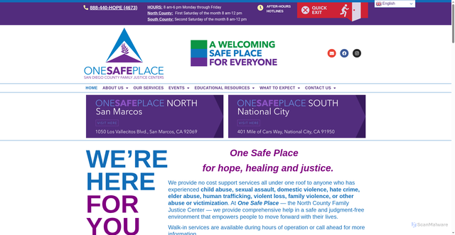 Security scan screenshot of https://ospsandiegocounty.gov/