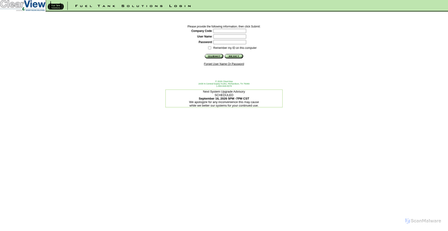 Security scan screenshot of https://myfueltanksolutions.com