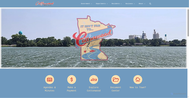 Security scan screenshot of https://cityofcottonwoodmn.gov/