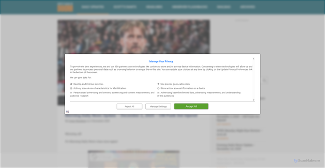 Security scan screenshot of https://www.blogofdoom.com/2025/12/02/morning-daily-news-update-december-2-2025-cm-punk-out-injured/