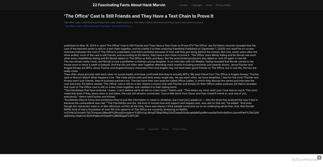 Security scan screenshot of https://pannlampahugo-61bjbugn9m.edgeone.app/20755-the-office-cast-is-still-friends-and-they-have-a-text-chain-to-prove-it.html