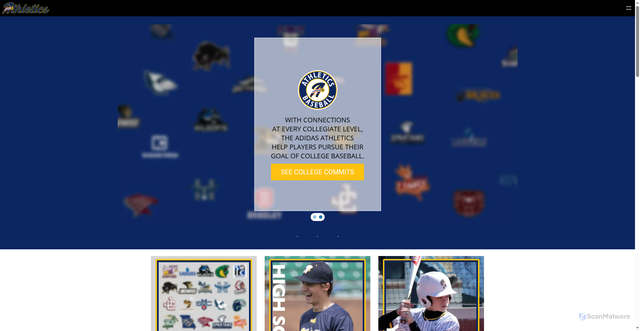 Security scan screenshot of https://adidasathletics.org/
