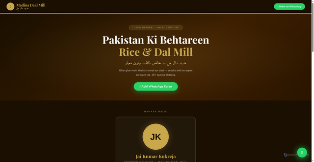 Security scan screenshot of https://madinadaalmill-f0cvqonlxd.edgeone.app/