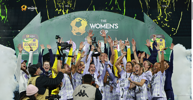 Security scan screenshot of https://thewomenscup.world/