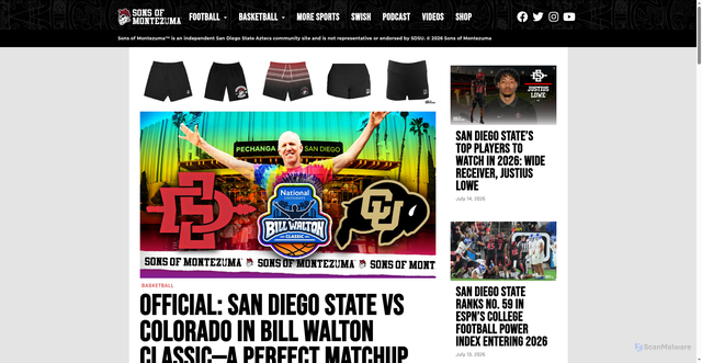 Security scan screenshot of https://sonsofmontezuma.com/2026/06/10/official-san-diego-state-vs-colorado-in-bill-walton-classic-a-perfect-matchup-that-needs-a-perfect-price/