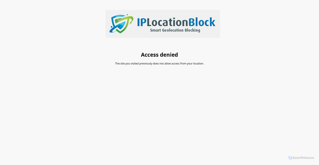 Security scan screenshot of https://blocked.iplocationblock.com/