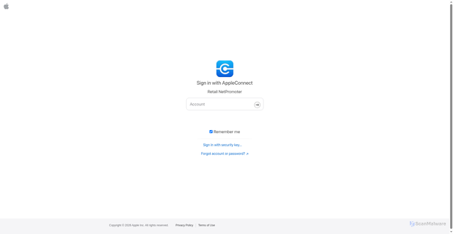 Security scan screenshot of https://applenps.medallia.com