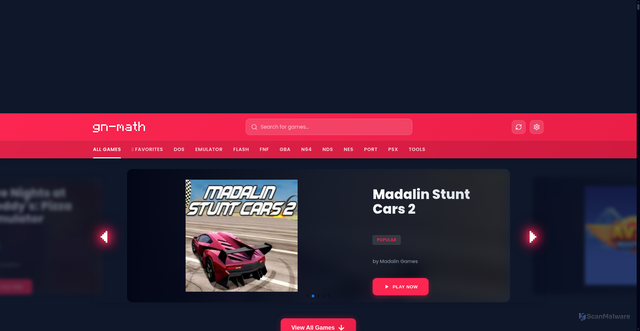 Security scan screenshot of https://z0xvuu0sqpwww.oo0mkk0igg0ecwhm.vpce-0f3449f13e5b1432admin.juegosfacebook-zynga.gn-math.dev/