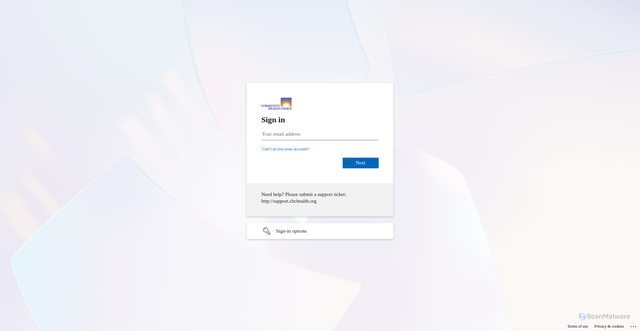 Security scan screenshot of https://communitycares.sharepoint.com