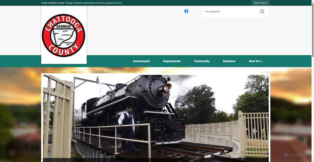Security scan screenshot of https://chattoogacounty.gov/