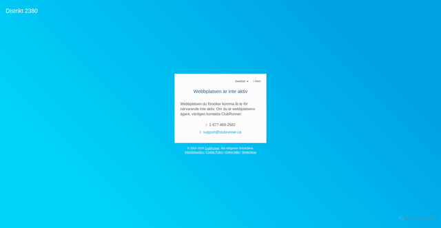 Security scan screenshot of https://rotary2380.se