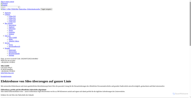 Security scan screenshot of https://sileo-ebus.com