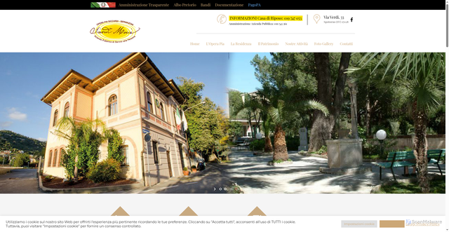 Security scan screenshot of https://www.operapiasiccardiberninzoni.it/