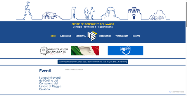 Security scan screenshot of https://www.cdlrc.it/