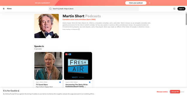Security scan screenshot of https://podcasts.musixmatch.com/speaker/martin-short-01heaa00tsxymgkft6qx8zbc8g