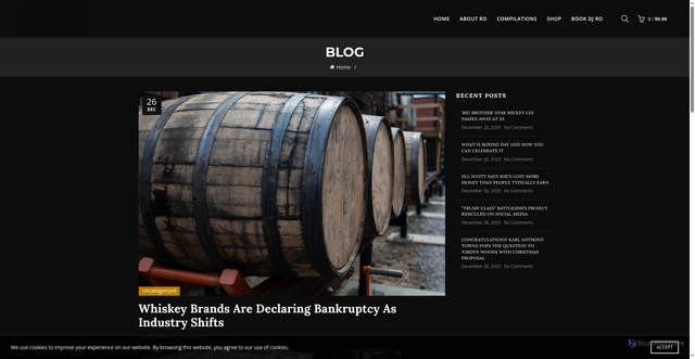 Security scan screenshot of https://djro.com/2025/12/whiskey-brands-are-declaring-bankruptcy-as-industry-shifts/