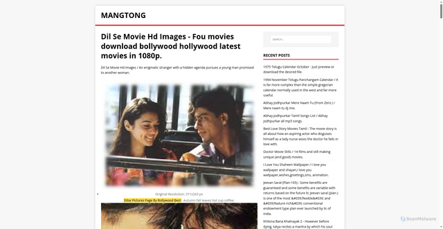 Security scan screenshot of https://tonmang.pages.dev/posts/dil-se-movie-hd-images/