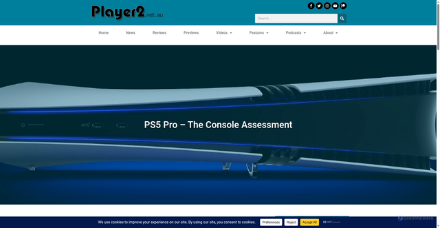 Security scan screenshot of https://www.player2.net.au/2024/12/ps5-pro-the-console-assessment/