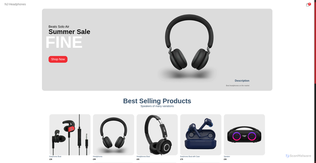 Security scan screenshot of https://ecommerce-build.vercel.app/