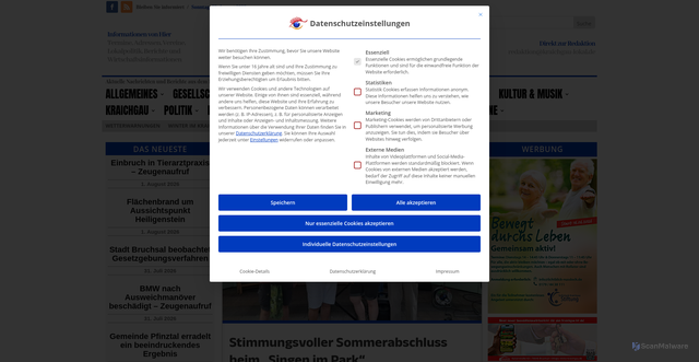 Security scan screenshot of https://kraichgau-lokal.de