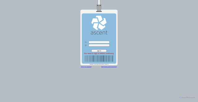 Security scan screenshot of https://labcorp.poweredbyascent.net