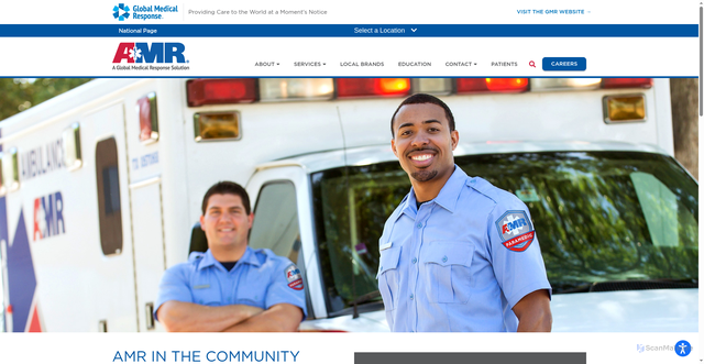 Security scan screenshot of https://amr.net