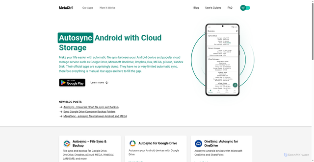 Security scan screenshot of https://metactrl.com