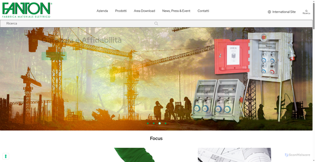 Security scan screenshot of https://www.fanton.it