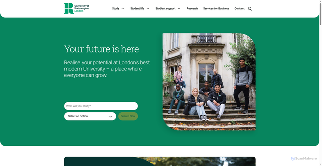 Security scan screenshot of https://www.roehampton.ac.uk/