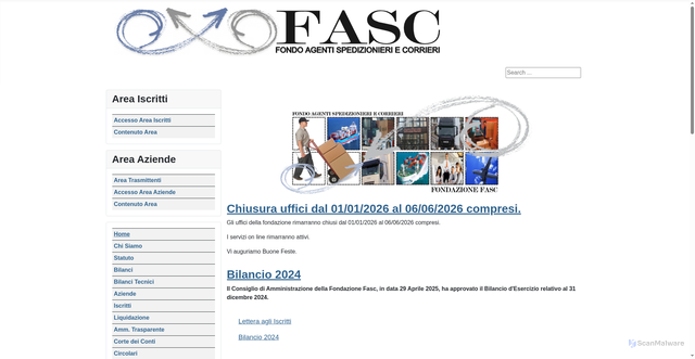 Security scan screenshot of https://www.fasc.it/