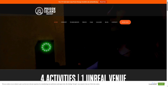 Security scan screenshot of https://prisonislandbelfast.com/