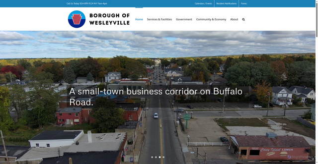Security scan screenshot of https://wesleyville.gov/