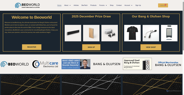 Security scan screenshot of https://beoworld.org